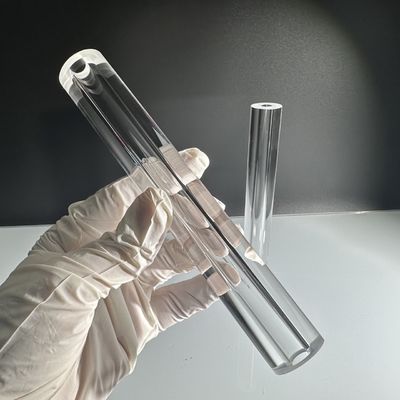 Προσαρμοσμένο Al2O3 μονοκρυσταλλικό σαφφείρινο σωλήνα για 99,999% υψηλής καθαρότητας διάφορες διαμέτρους