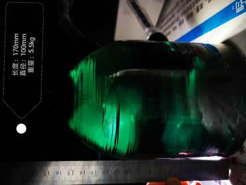 Πράσινο Al2O3 περίπτωσης ρολογιών κρυστάλλου σαπφείρου προσαρμοσμένο μέγεθος ενιαίου κρυστάλλου