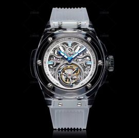 Green Sapphire Crystal Watch Case Al2O3 Single Crystal Customized Size