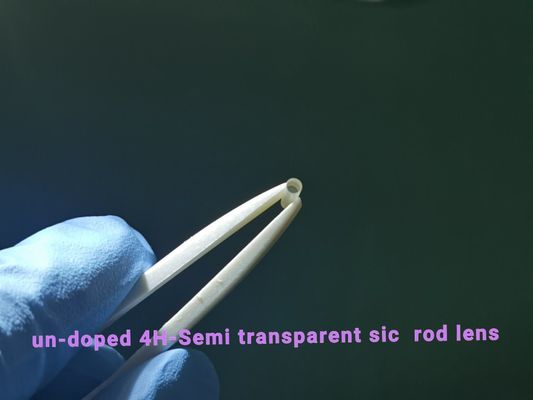 Γυαλισμένη Undoped υψηλή αγνότητα φακών ράβδων ενιαίου κρυστάλλου 4h ημι SIC
