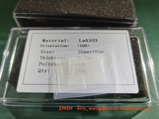 ΛΑΟΤΙΑΝΌ υπόστρωμα ενιαίου κρυστάλλου γκοφρετών κρυστάλλου 0.5mm LaAlO3