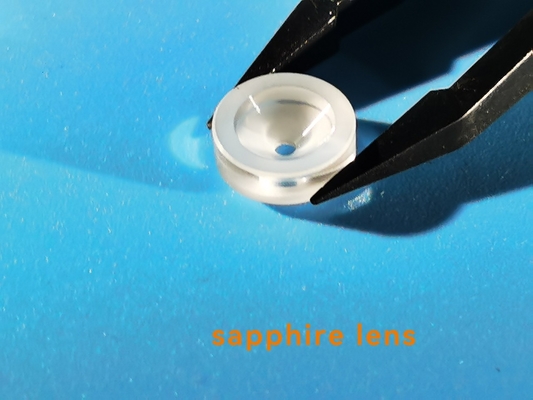 Ο ανεμιστήρας διαμόρφωσε το γυαλισμένο/Unpolished Al2O3 γυαλιών φακών σαπφείρου ενιαίο κρύσταλλο