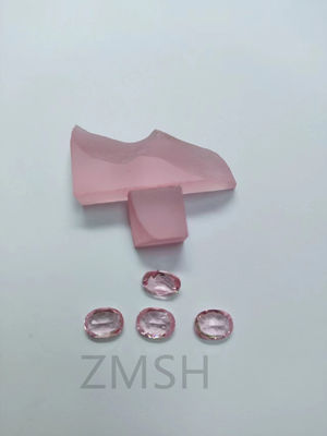 Κοράλλιο / Ροζ Ροζ Ζαφείρι Ακατέργαστη / Roughgem Κρυστάλλινο Εργαστήριο Έφτιαξε Για Κοσμήματα Συσκευές