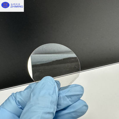 Σιλικονικό καρβίδιο Wafer Προσαρμοσμένο μέγεθος Ημιμονωτικό SiC Wafers Σχεδόν άχρωμο Διαφανές Αντίσταση υψηλής πίεσης
