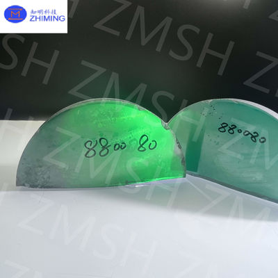 Σμαραγδένιο πράσινο Moissanite SiC Μοναδικό κρύσταλλο σκληρότητα Mohs 9,25 Moissanite πρώτη ύλη για κοσμήματα