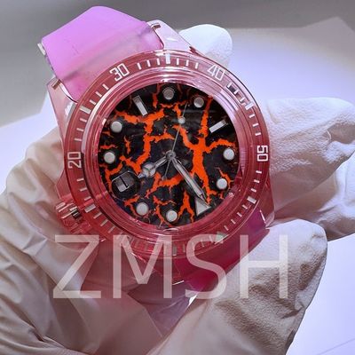 Εργαστηριακά καλλιεργημένο Sakura Pink Sapphire Watch Case πολυτελή ανθεκτικό στις γρατσουνιές