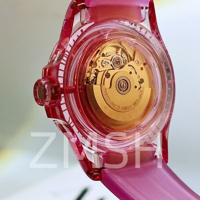 Εργαστηριακά καλλιεργημένο Sakura Pink Sapphire Watch Case πολυτελή ανθεκτικό στις γρατσουνιές