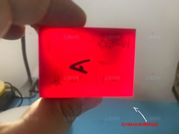 Ναρκωμένος ναρκωμένος σάπφειρος φακός ενιαίου κρυστάλλου σαπφείρου κόκκινου χρώματος τιτάνιο για τη συσκευή λέιζερ
