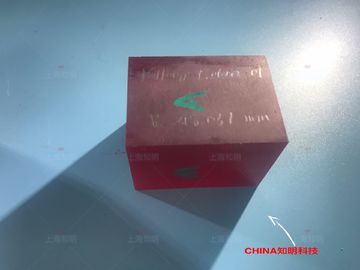 Ναρκωμένος ναρκωμένος σάπφειρος φακός ενιαίου κρυστάλλου σαπφείρου κόκκινου χρώματος τιτάνιο για τη συσκευή λέιζερ