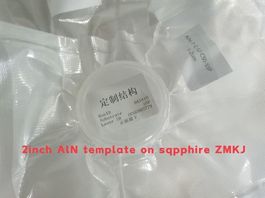 2 γκοφρέτα στρώματος προτύπων AlN υποστρωμάτων σαπφείρου ίντσας για τις συσκευές 5G BAW