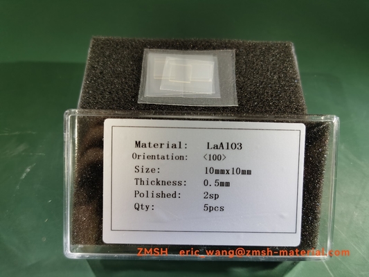ΛΑΟΤΙΑΝΌ υπόστρωμα ενιαίου κρυστάλλου γκοφρετών κρυστάλλου 0.5mm LaAlO3