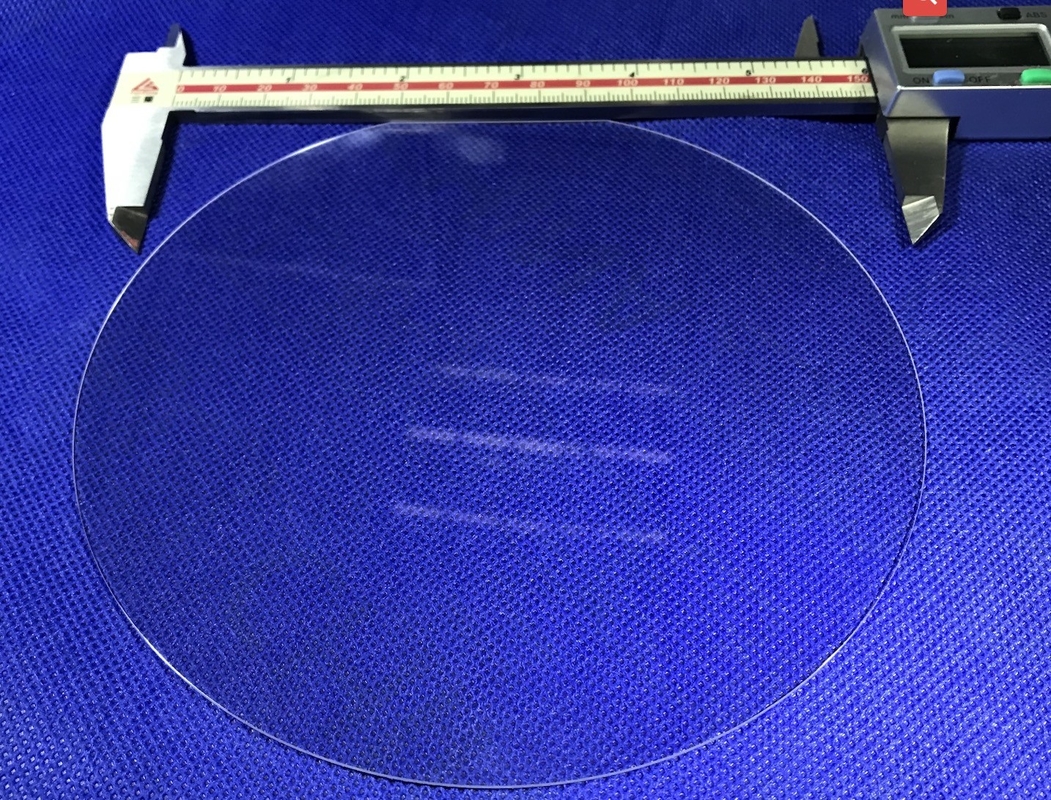 Circular Transparent Sapphire Optical Windows Quartz Customized Sapphire Lens Wafer With Hole
