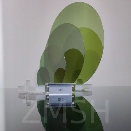 SiC Wafer 4H τύπου N Καρβιδίου Σίλικον 2 ιντσών 4 ιντσών 6 ιντσών 8 ιντσών DSP Προσαρμοσμένο
