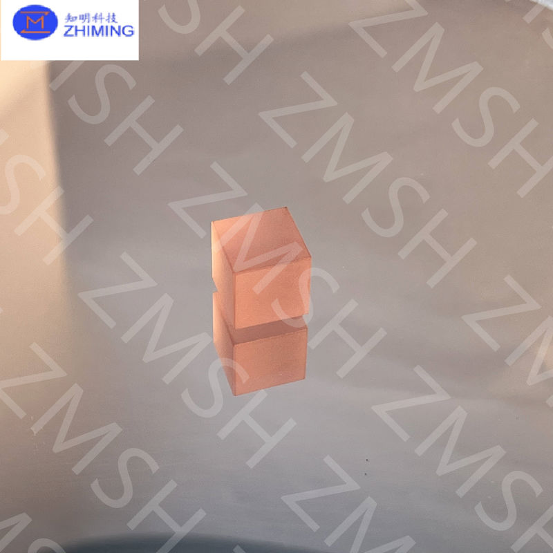Ροζ σαφείρι πετράδι συνθετικό σάκουρα ροζ πρώτη ύλη για κοσμήματα σκληρότητα Mohs 9