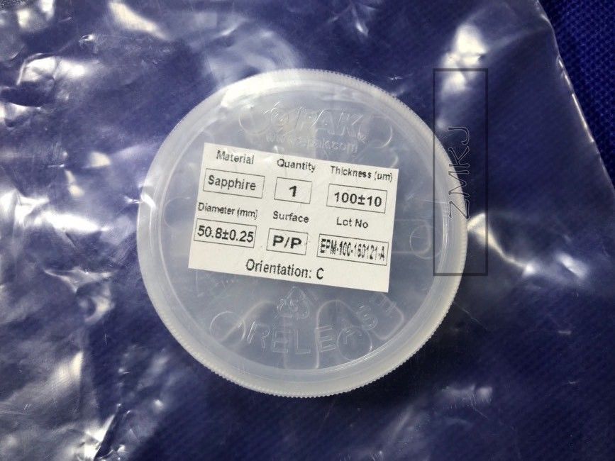 Ultra Thin Sapphire wafer sapphire windows Substrate 100um 0.1mm Thickness 2 3 4 inch Double Side Polished Wafers