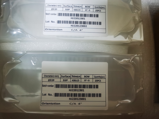 Καλή τιμή 2 ίντσα 3 ίντσα γκοφρέτες σαπφείρου 4 ιντσών για την οπτική SSP πάχους 400um DSP μηδέν βαθμός σε απευθείας σύνδεση