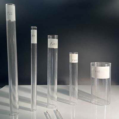 99.995% Al2O3 Διαφανές σαφείρινο σωλήνα με υψηλή ανοχή διαφάνειας