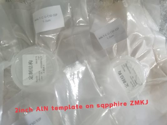 Καλή τιμή 2 γκοφρέτα στρώματος προτύπων AlN υποστρωμάτων σαπφείρου ίντσας για τις συσκευές 5G BAW σε απευθείας σύνδεση