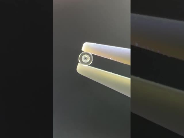 Through-Hole Transparent Sapphire Components
